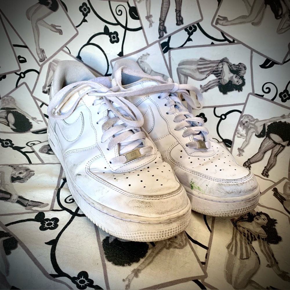 Men’s Size 10.5 White Nike Air Force 1s